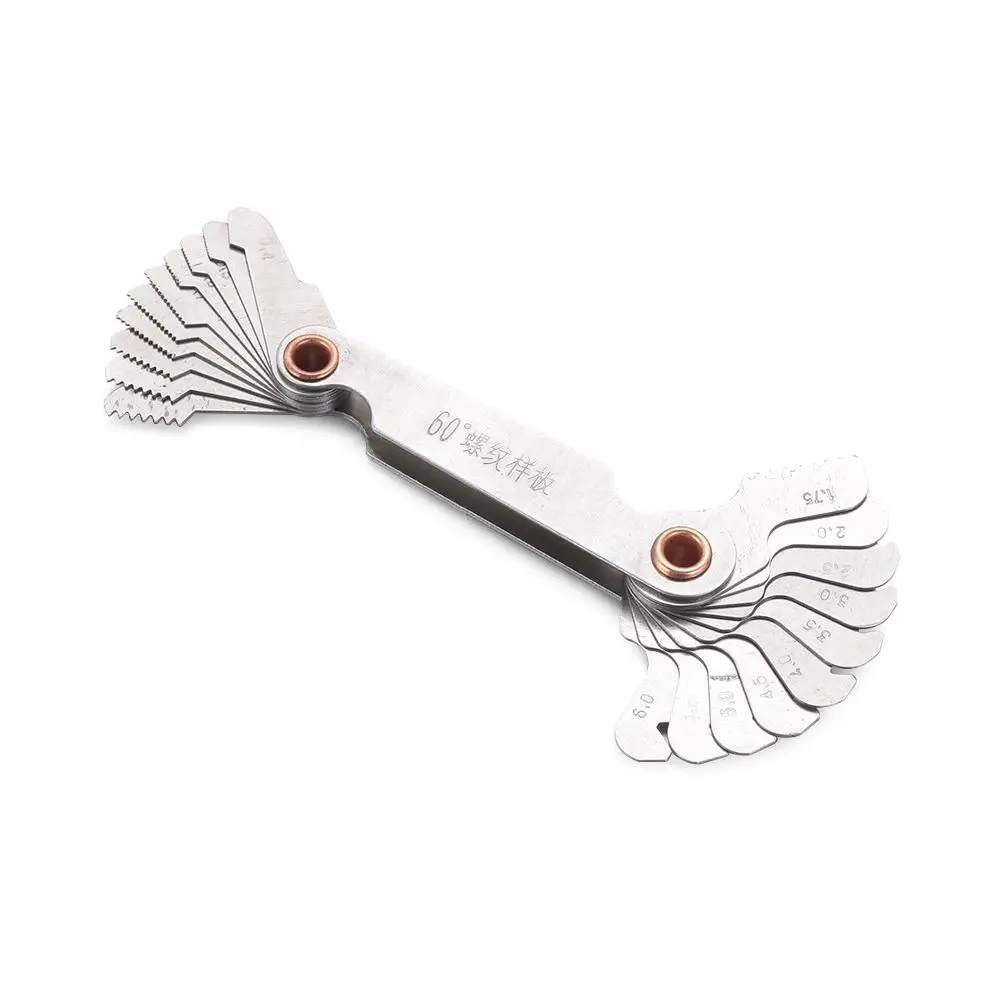 Thread Gauge Cut Step Measuring 55/60 Degree Screw Pitch Center Measurement Thread Plug Gauge Gear Tooth Gauges