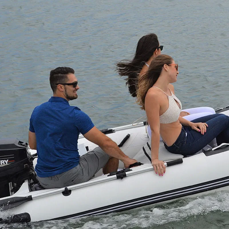 Inflatable Boat Rowing Boat Rubber Inflatable 1-3 Persons Dinghy Water Assault Fast With Motor