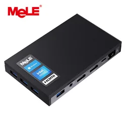 MeLE Mini Computer Win11 Pro Jaskperlake N5105 8G 128G Quieter3Q Fanless Intel Mini PC NVMe SSD 4K HDMI HDR 2.4G 5G Gigabit PXE