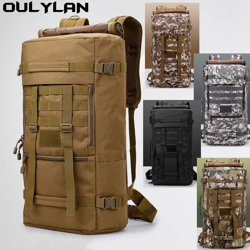

Oulylan Military Tactical Backpack Men 50L Luggage Bag Multi-purpose Outdoor Hunting Rucksacks Shoulder Bag Men's Messenger Bags