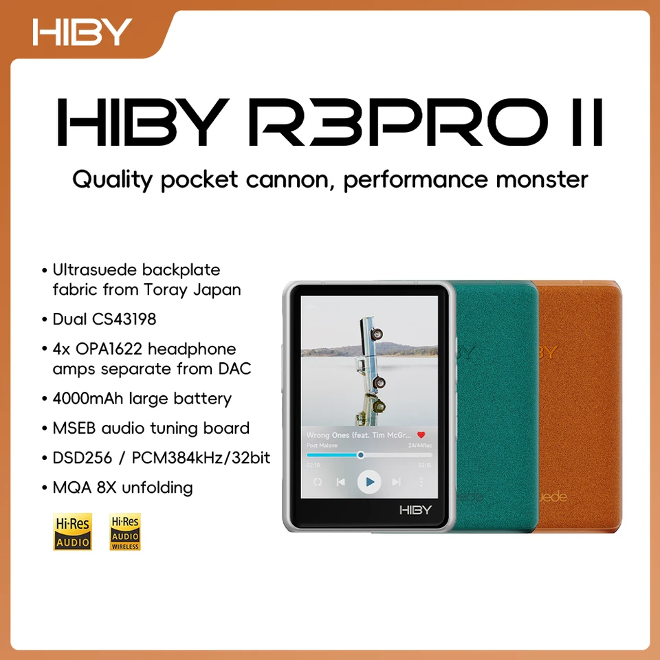 HiBy R3 Pro II / Gen 2 HiFi MP3 Music Player USB DAC Headphone AMP