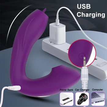 Wireless Remote Control Clit Sucker Vibrator Clitoris Stimulator Vibrating Dildo tongue licking Sex Toy for Women Female Couples 5