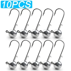 Barbed Weedless Long Shank Metal Jig Hooks - 20g (10 PCS)