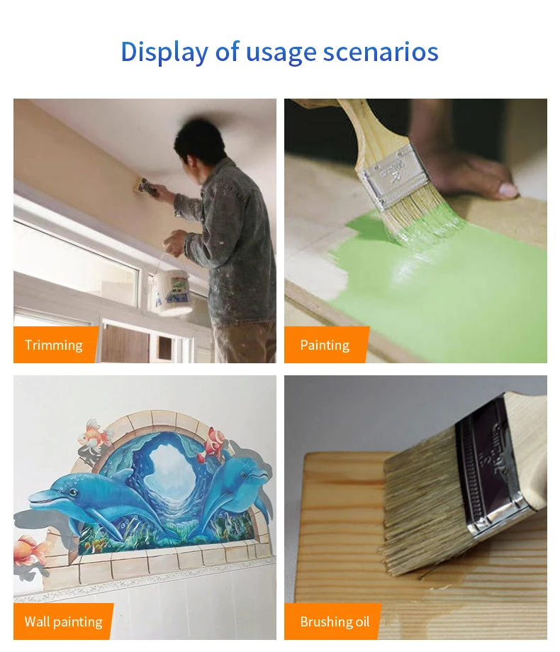 Description Picture 6 of itemInterior Wall Roof Paint Brush Inner Corner Edge Edge Imitation Wool Color Separation Brush Latex Paint Trimming Color Separator