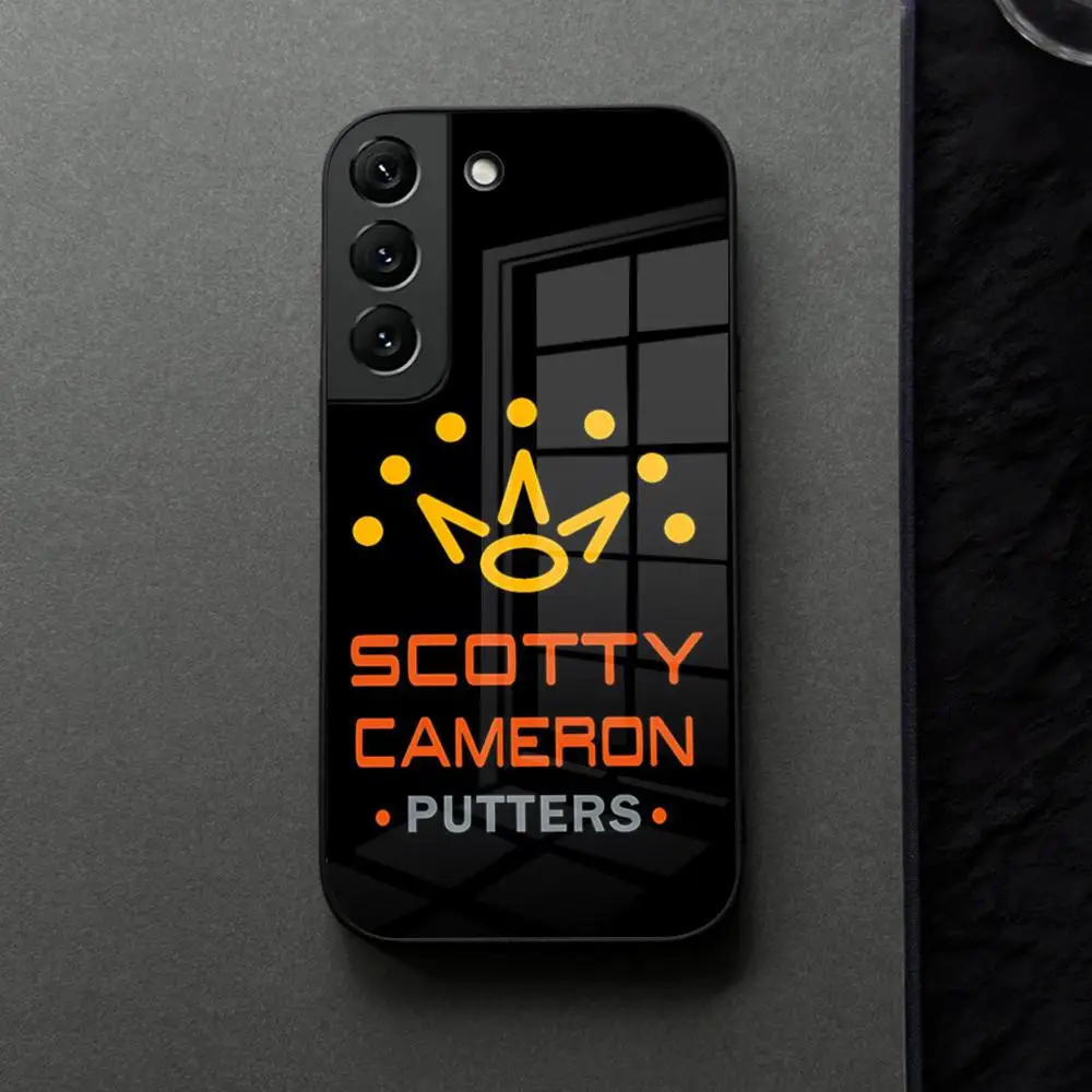Black ScottyS Camerons Flag Glass Phone Case