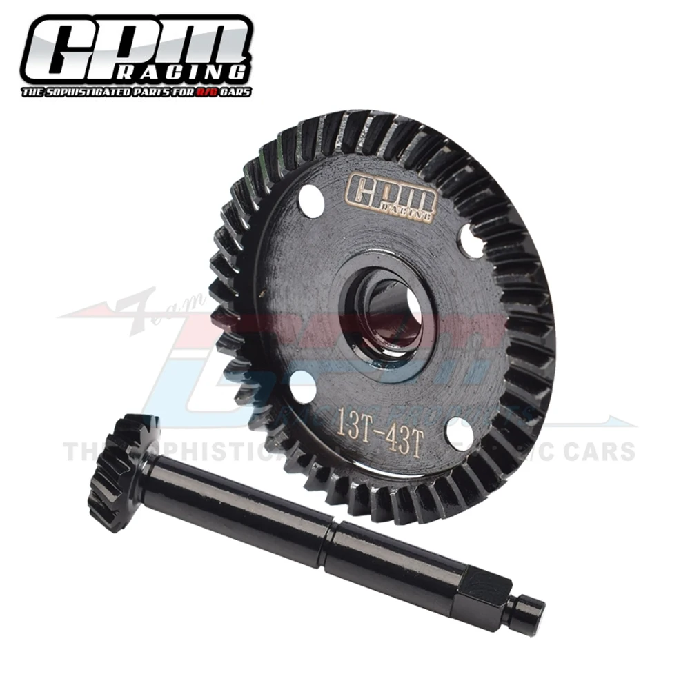 Gpm Losi 1/8 Lmt 4Wd Solid Axle Rc Car Steel 43T Center Differenziale Gear + 13T Trasmissione Pignone Gear Los242040 + Los242043