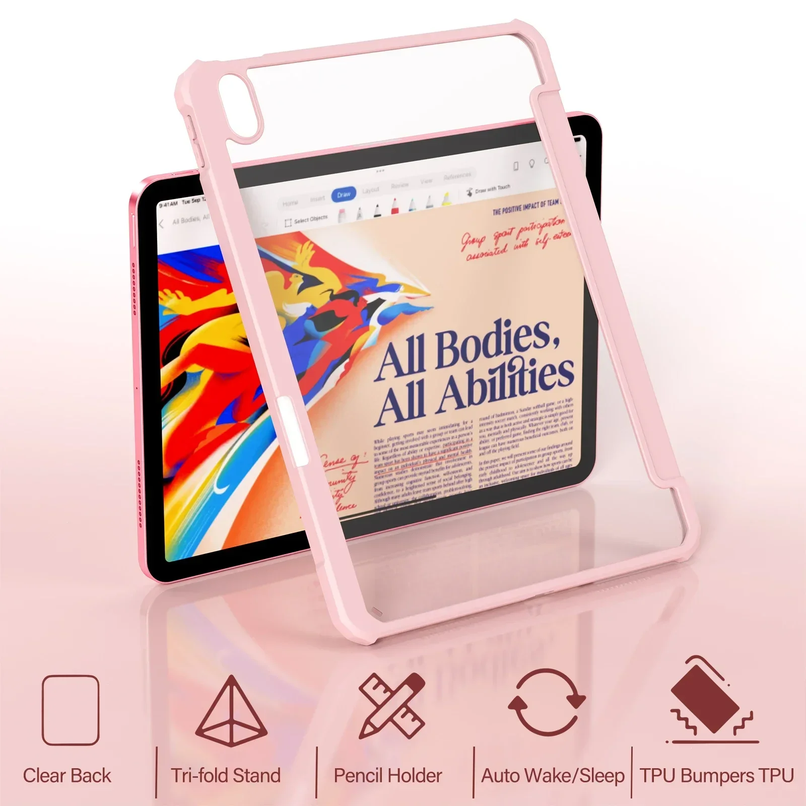 Premium HD Clear Acrylic Shockproof Tablet Case - 2025 Edition