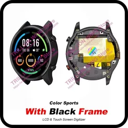 Premium AMOLED Display Touch Screen Replacement for Xiaomi Mi Watch Color Sports Edition (With Black Frame)