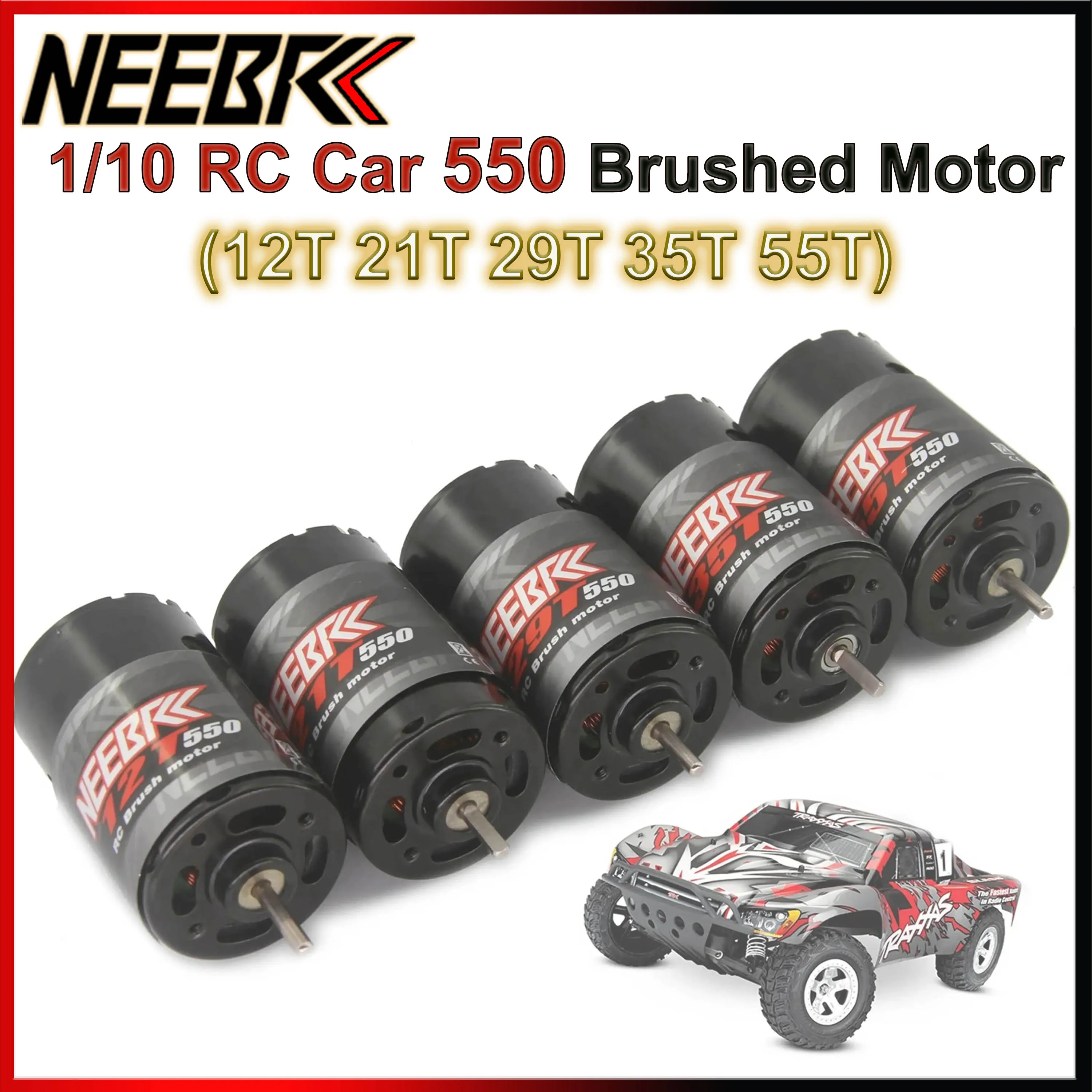 Moteur brossé étanche RC 550 12T-55T pour Crawler Axial SCX10 TRX4