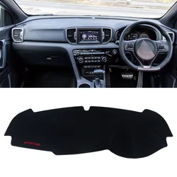 Car Center Console Dashboard Sun Shade Pad - Anti - UV Sun - Proof Carpet Decoration Accessories (Black border RHD)