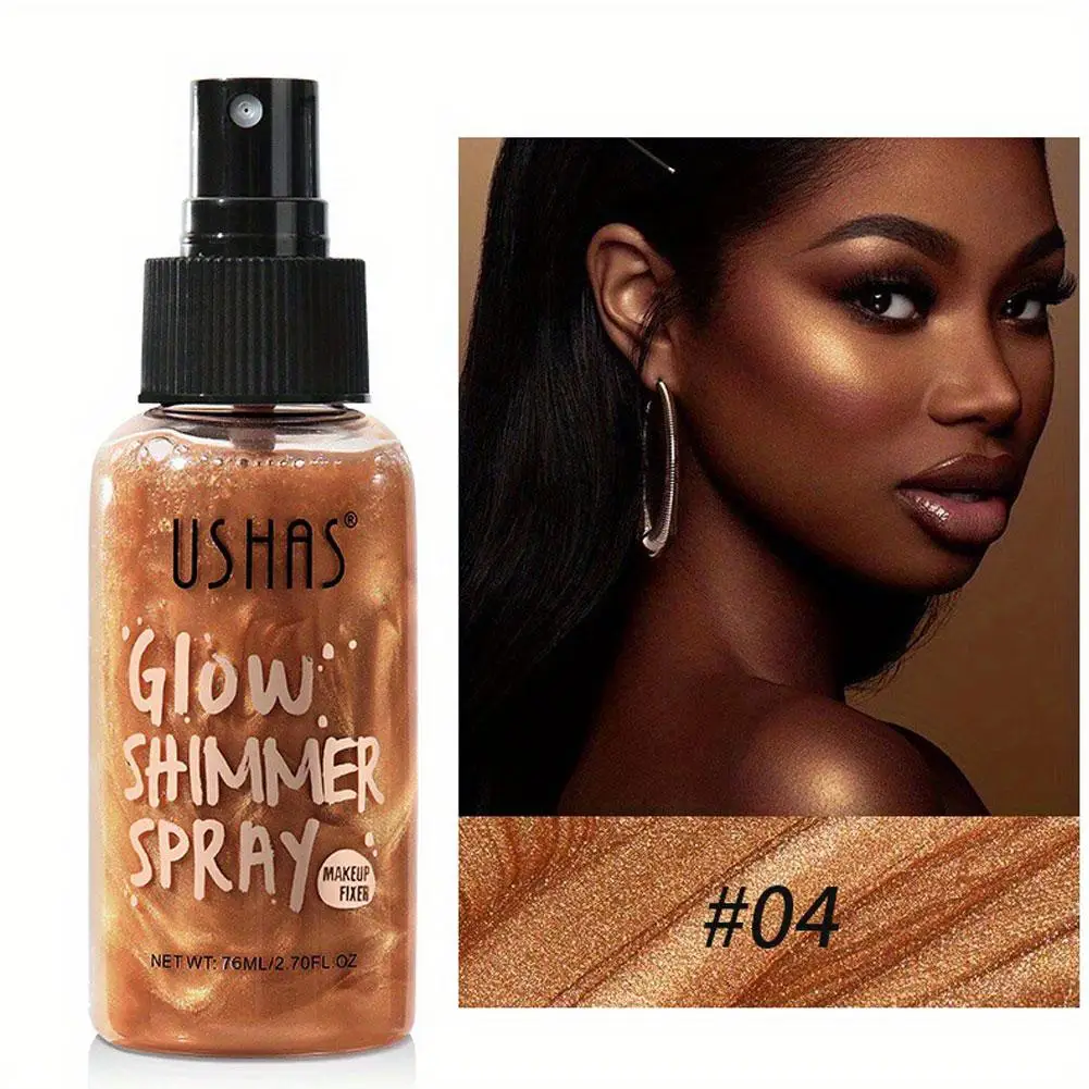 Highlighter Gold Body Shimmer Oil Waterproof Liquid Body Illuminator Shimmer Nonsticky Glitter Illuminator Face Oil Gl K2T0