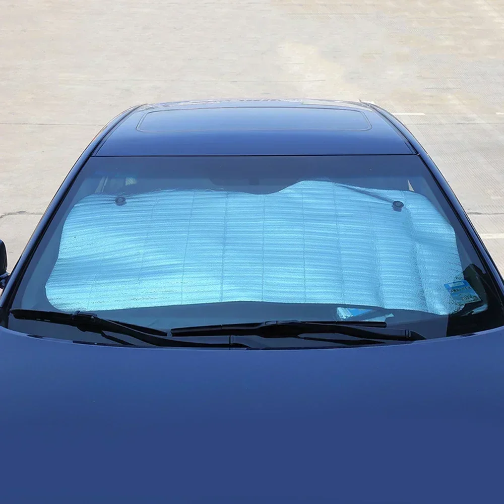 Silver Foldable Car Sun Visor Windshield Shade