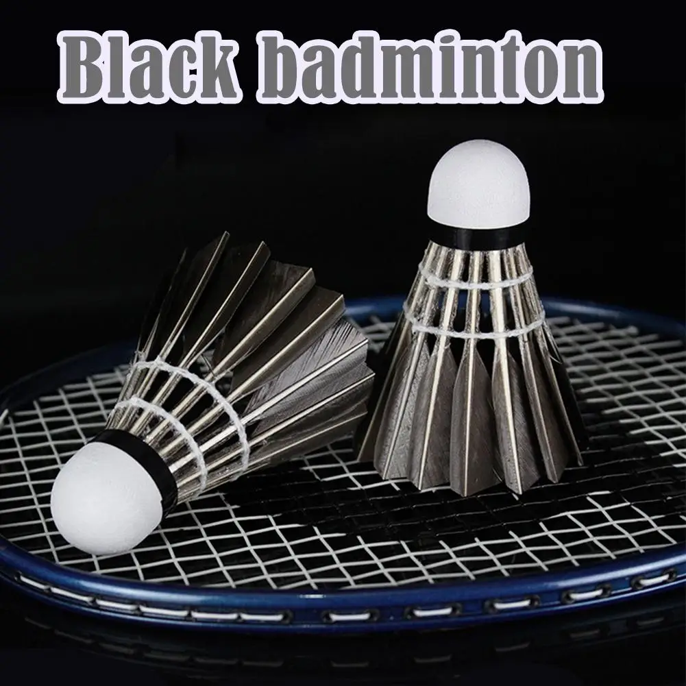 3/6/12/36PCS Badminton Shuttlecocks Black Goose Feather Badminton Balls for Training Sports Ball