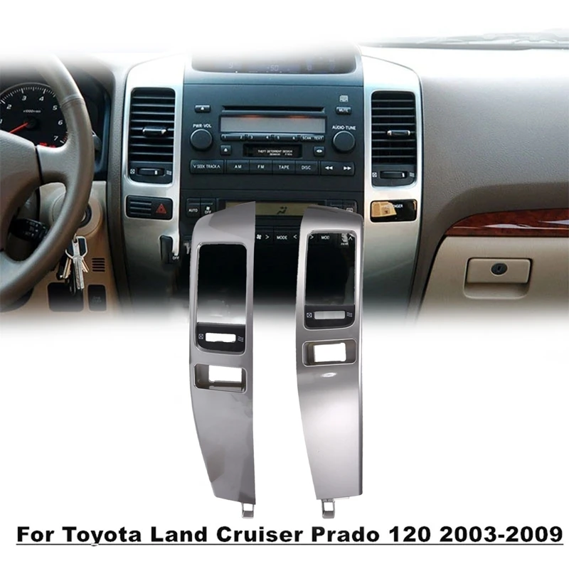 Car Air Conditioner Outlet Frame A/C Vents Plate Panel For Toyota Land Cruiser Prado 120 Lexus GX470 2003-2009