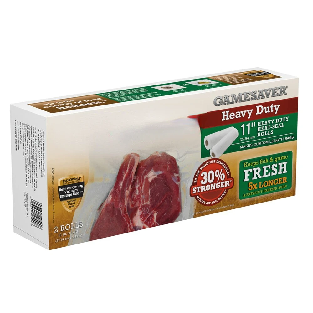 

11" x 12` 1-Gallon Heavy-Duty Vacuum Seal Rolls, 2