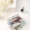 Chic Transparent Star PVC Makeup Bag - Waterproof, Large Capacity, Portable Cosmetic Organizer 2