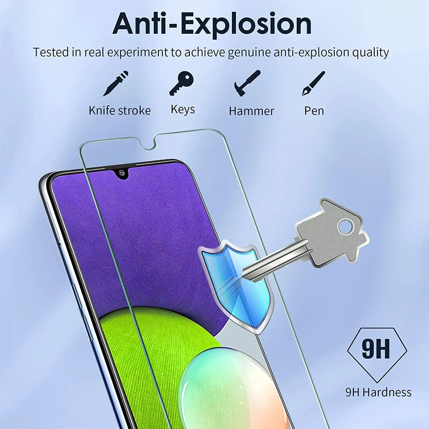 2/4 Stück Displayschutzglas für Samsung Galaxy A32 5G A33 5G gehärtete Glasfolie – Detail 3
