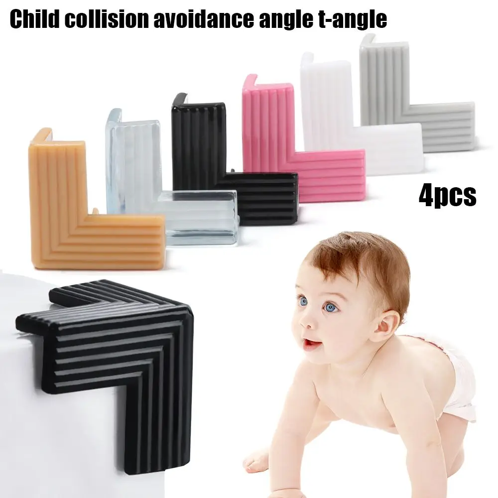 

4PCS Soft Silicon Baby Safe Corner Protector Table Desk Corner Guard Children Safety Edge Guards For Baby Kids Protection