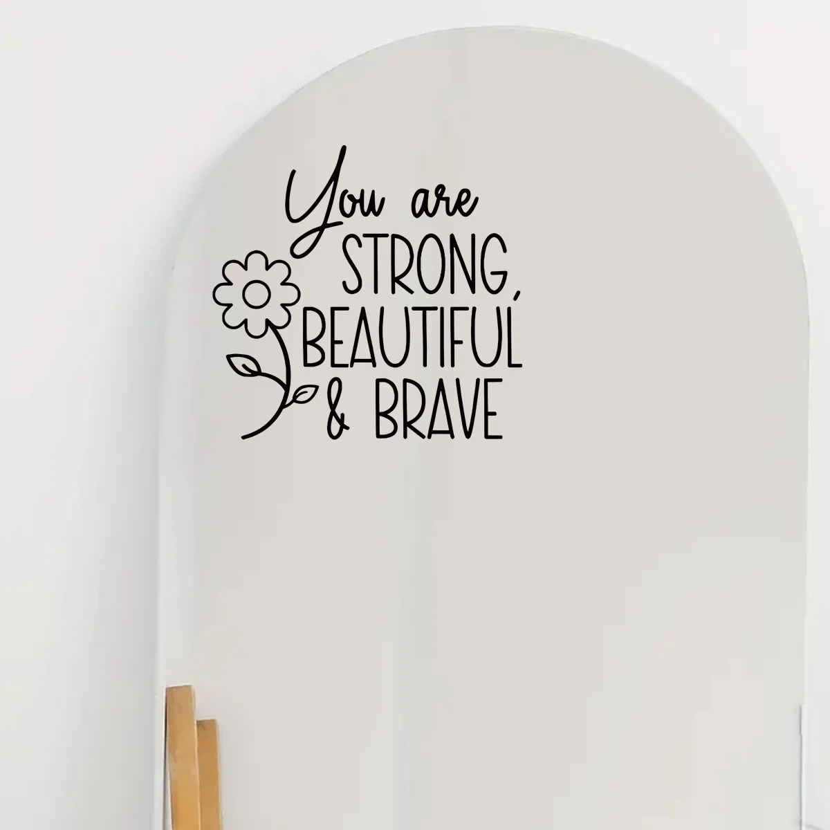 1pcs PVC Removable Mirror Sticker for Bedroom Bathroom Wall Decals Home Decor Living Room