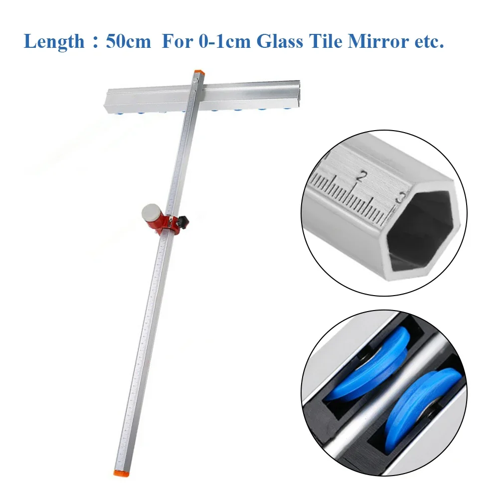 Tile Cutting Tool Ceramic and Porcelain Cutter Glass Tile Cutting Tools Floor and Porcelain Cutter Glass Push Knife T-Ype for Construction Tools