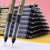 10Pcs/set High Quality Needle Type Gel Pens Straight Liquid Ballpoint Pen Kawaii Stationery School Office Supplies Writing 1