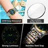 Gold Female Watches Luxury Rhinestone Stainless Steel Bracelet Women Quartz Wrist Watches Luminous Waterproof Date Clock Relojes 3