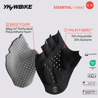 YKYW Italy Elastic Interface Cycling Half Finger Gloves Shock Absorption Anti-slip Breathable Men Women Bicycle Sport Gloves 2