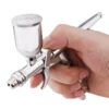 Pistol Grip Airbrush Kit 0.3mm/0.5mm with Fan Cap 15CC Fluids Cups Efficiency for Car Model DIY Painting Makeup Nail Art Cake 4