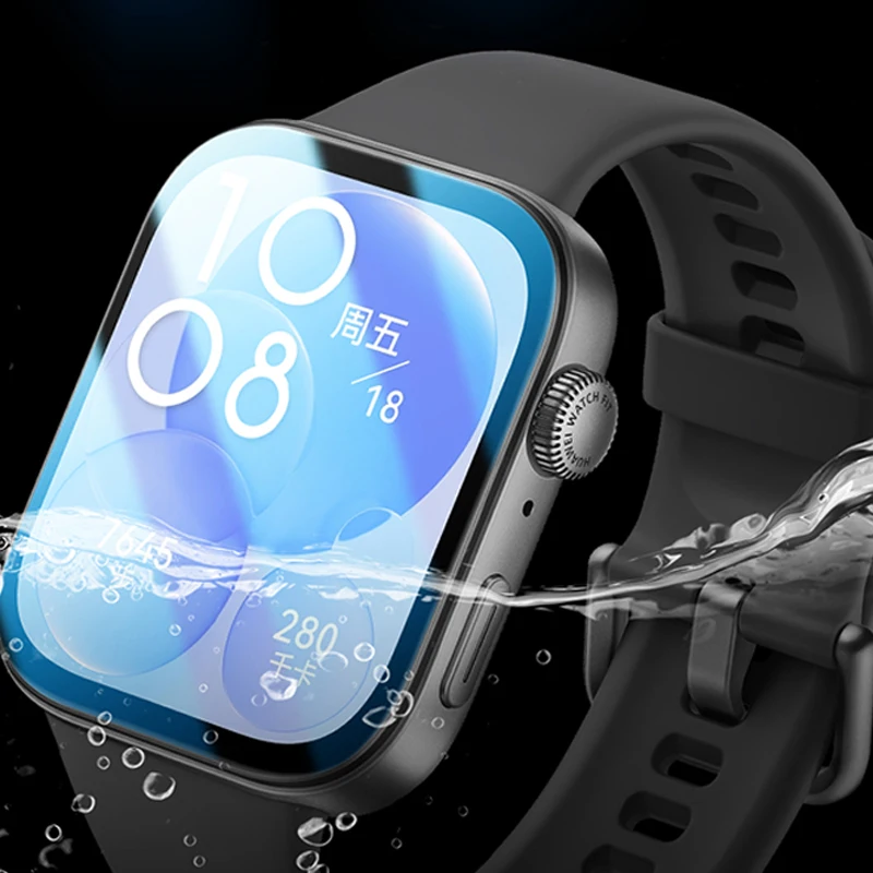 Screen Protector Soft Glass for Huawei Watch Fit 3 Film Cover Smartwatch Curved 9D tempered for huawei watch fit 2 3 accessories