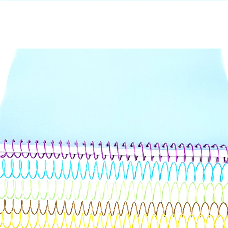 20pcs Single-coil Binding Coil Hole Single-coil Ring Color Binder Rings Binder Notebook Spiral Iron Book Binding Metal Rings