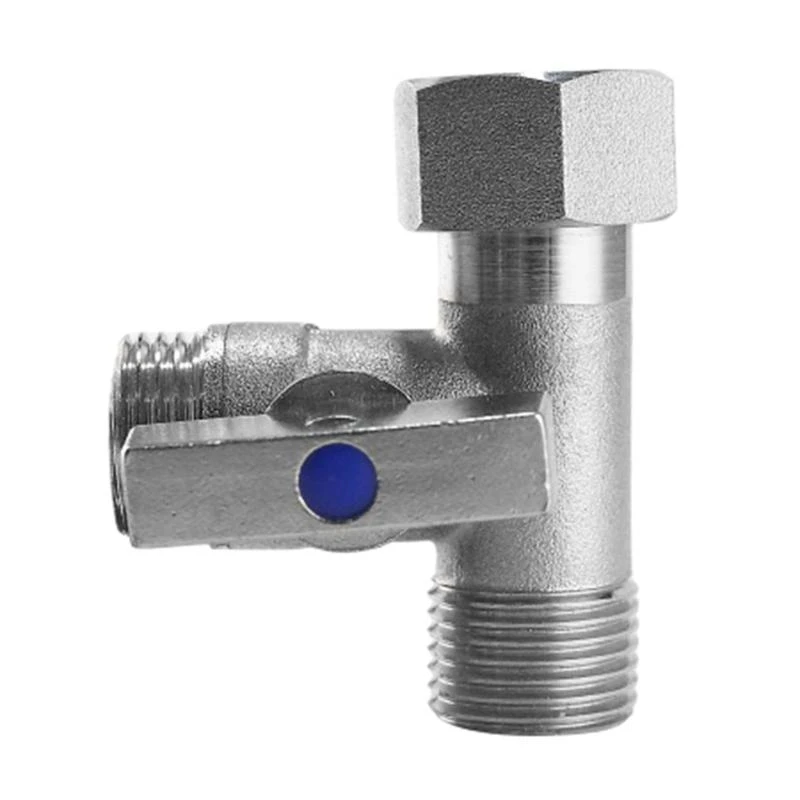 652F Toilet T Adapter Valves Toilet Tanks Connector Angle Stop Valves 1/2inch Thread for Bathroom Fixtures & Kitchen Use