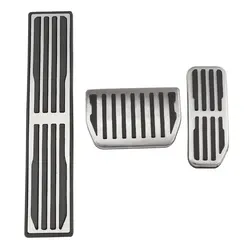 Sleek Stainless Steel Car Foot Rest Pedal Cover - Left Hand Drive Accessories (AT WITH REST PEDAL)