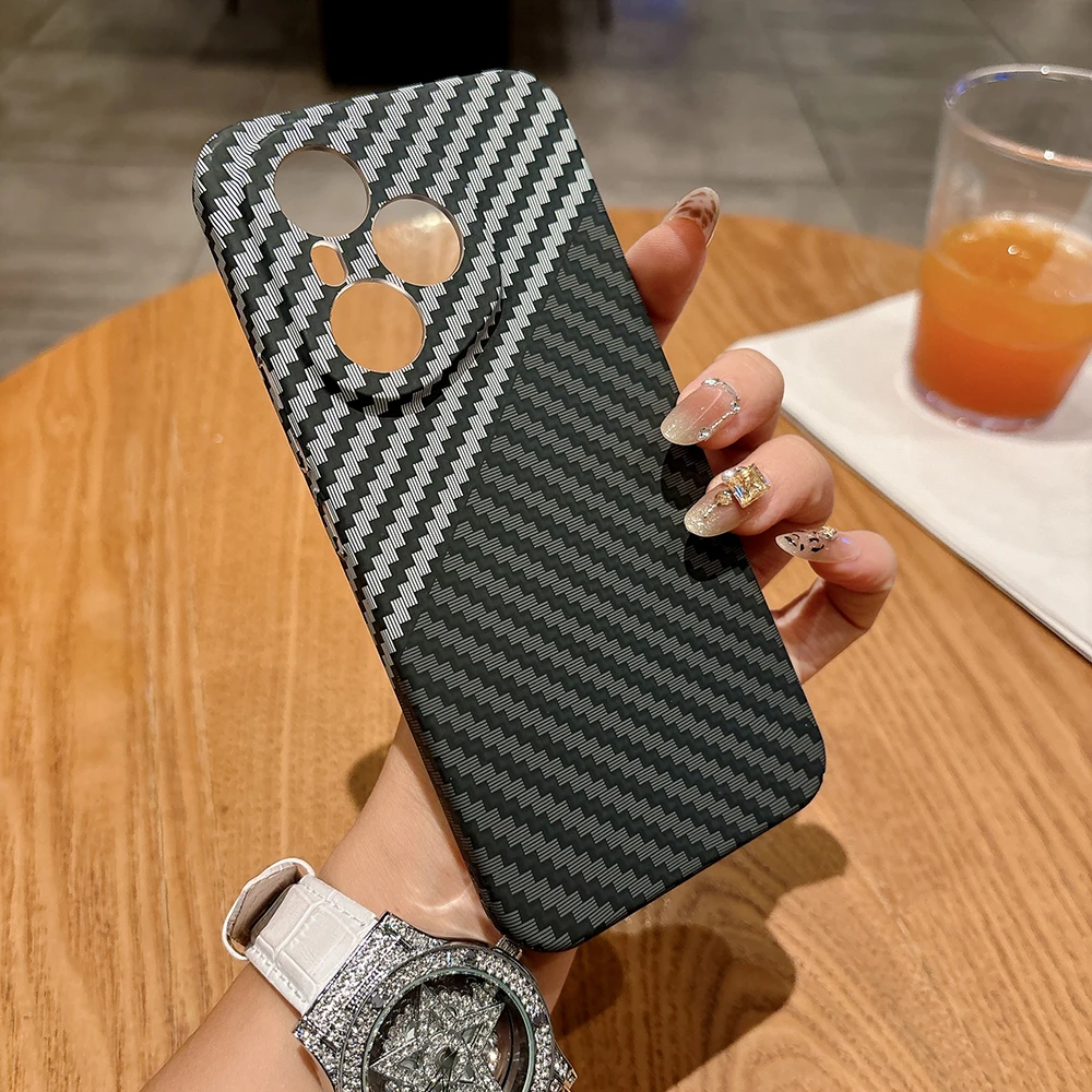 Luxury Kevlar Fiber Texture Shockproof Bumper Case -