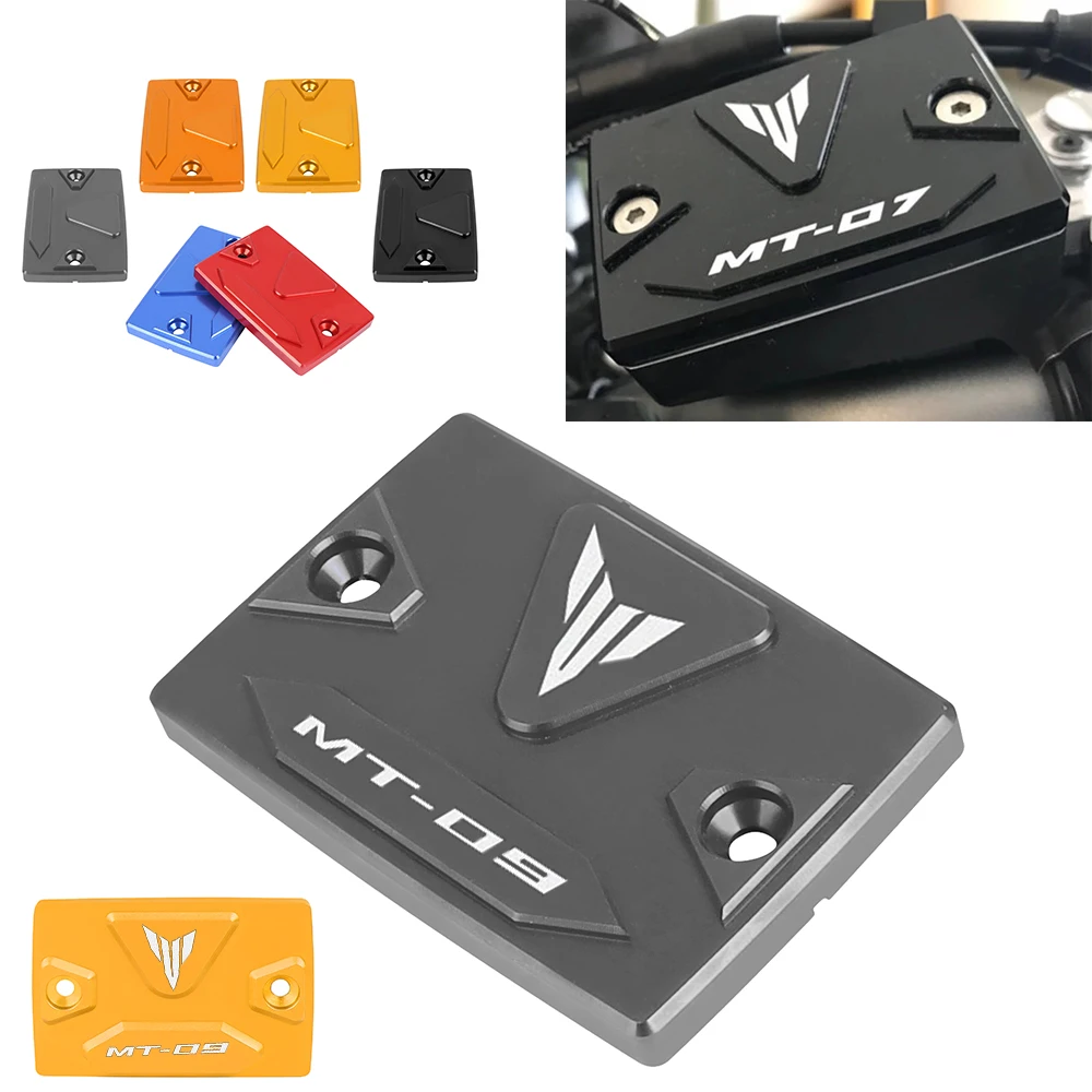 

MT-09 FZ09 CNC Front brake Fluid Cylinder Master Reservoir Cover Cap Motorcycle Accessories For Yamaha MT 09 mt09 FZ-09 FZ 09