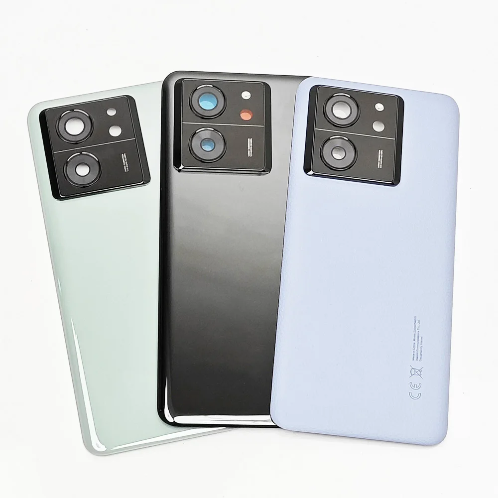 Back Glass Cover For Xiaomi 13T Pro 5G Back Door Replacement Battery Case Rear Housing Cover Mi13T With Camera Lens phone back cover glass battery cover glass phone back cover phone camera lens camera lens cover