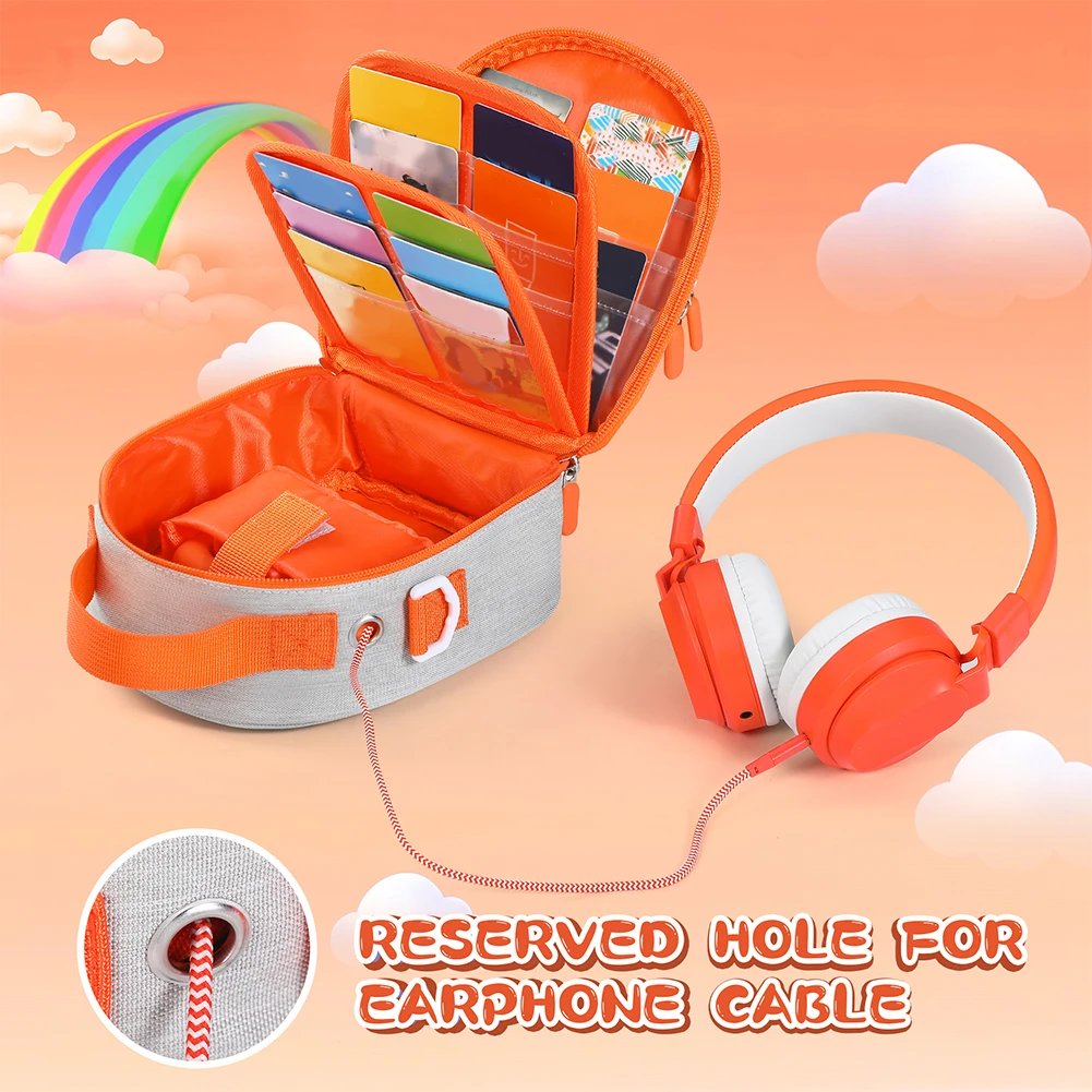 Carrying Case For Yoto Mini (2024 Edition) Audio Player Up To 30 Cards Holder Organizer Bag Portable Travel Storage Sling Bags