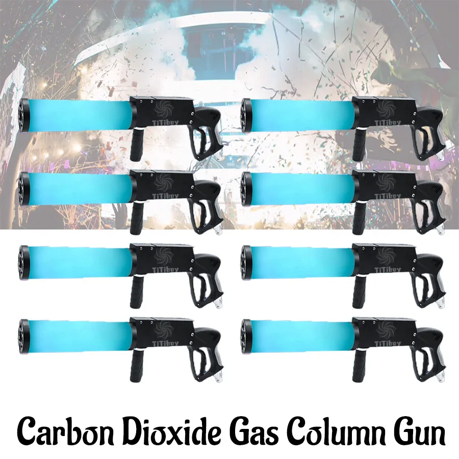 

0 Tax 8Pcs Carbon dioxide gas gun RGB LED handheld dry ice gun disco DJ CO2 atmosphere prop wedding nightclub party Stage smoke