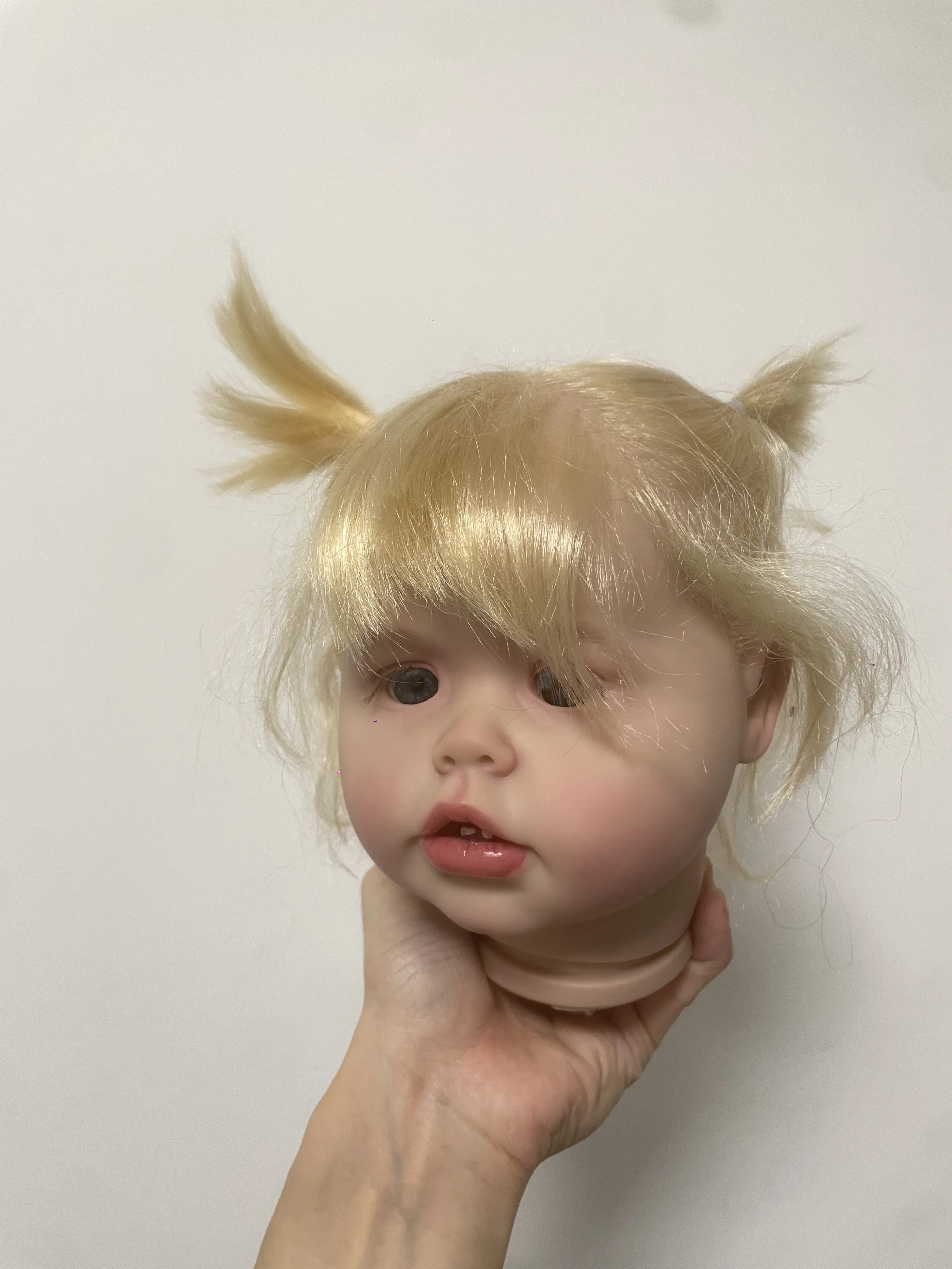 

Оформление Ариэль Haed только реборн малыш 26 дюймов куклы аксессуары с ручными волосами сделано художником DIY часть