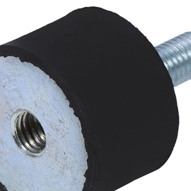 Juego De 4 Aisladores Antivibración De Goma M8 30x20 Mm - Para Montaje De Bobinas, Motores, Equipos