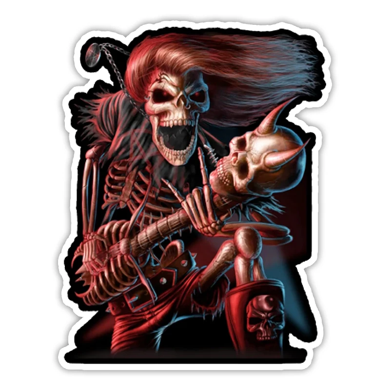 

2PCS/Pack Self-adhesive Decal Death Hard Rock Car Sticker Waterproof Auto Decors on Bumper Rear Window Laptop #10857