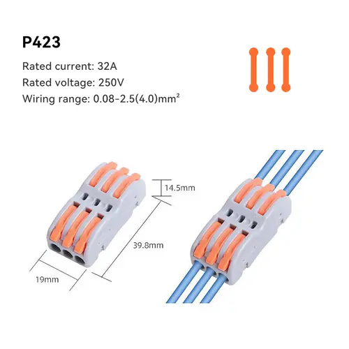 1/5/10 PCS 1 in Multiple Out Fast Electrical Connectors Universal Compact Splitter Wiring Cable Connector Push-in Terminal Block - Image 19