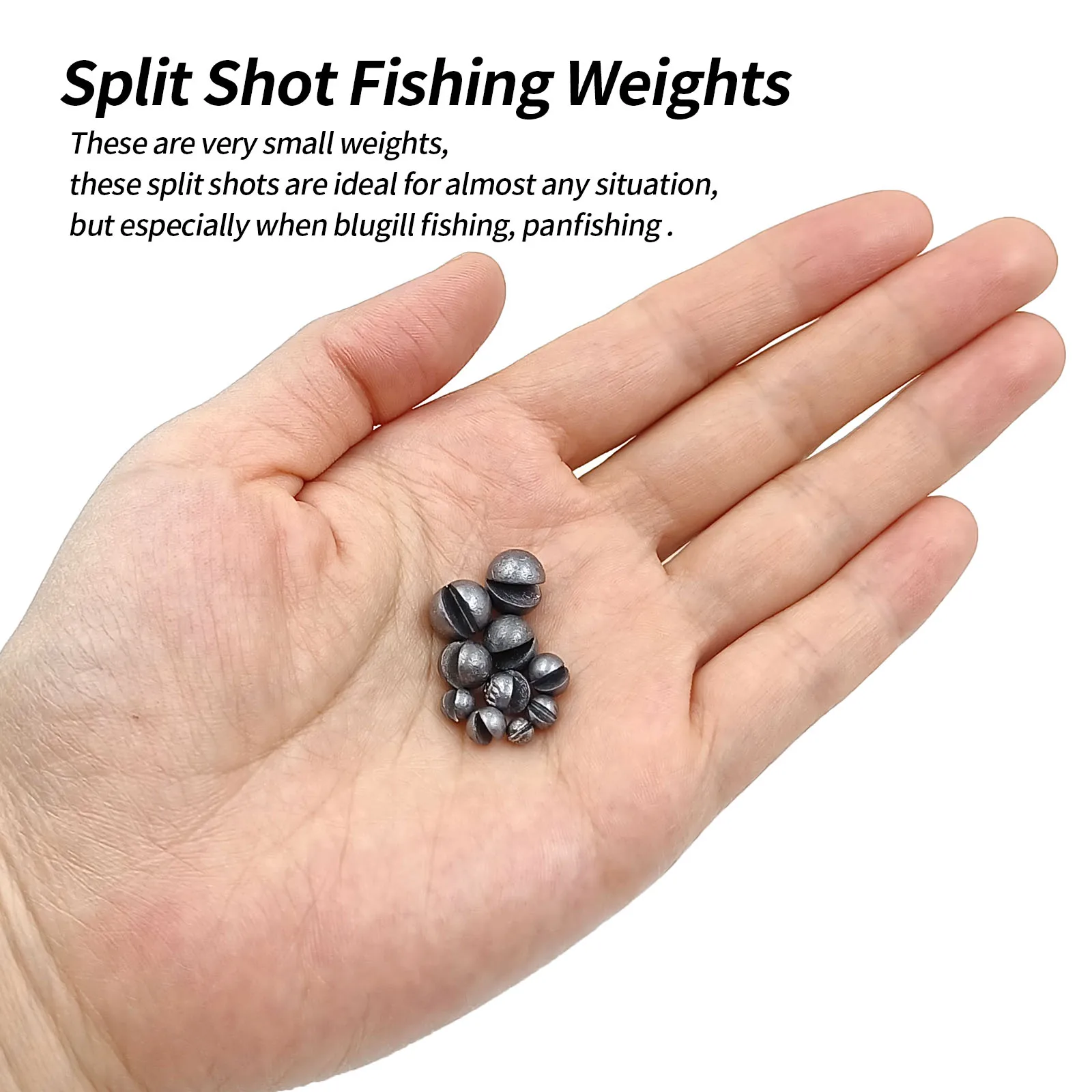 250Pcs/85Pcs Split Shot Fishing Weights Lead Sinkers Removable