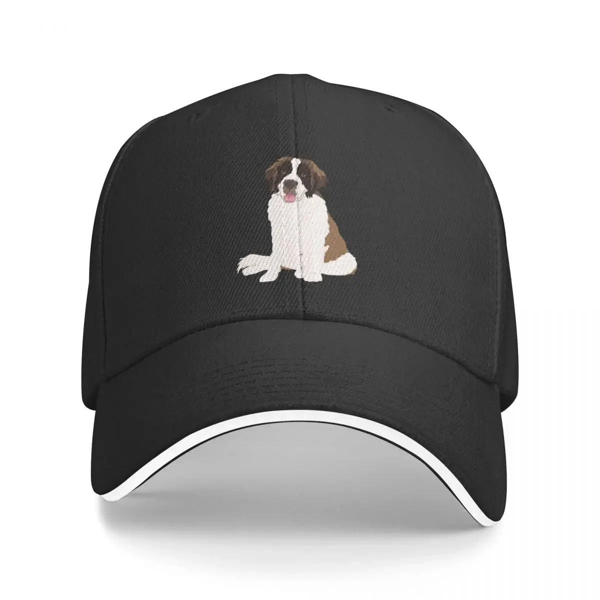 

Saint Bernard PatternCap Baseball Cap sun hat black Caps For Women Men's