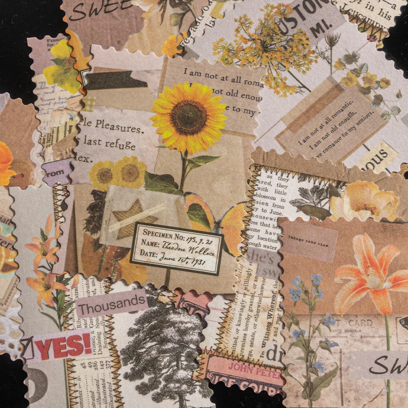 30Pcs Vintage Planner Stickers Set Antique Paper Design Aesthetic