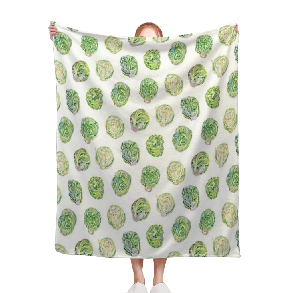 

Brussel Sprouts Comfortable Flanne Blanket Comforter Flannel Soft throw Blankets Warm Home and Summer Blanket