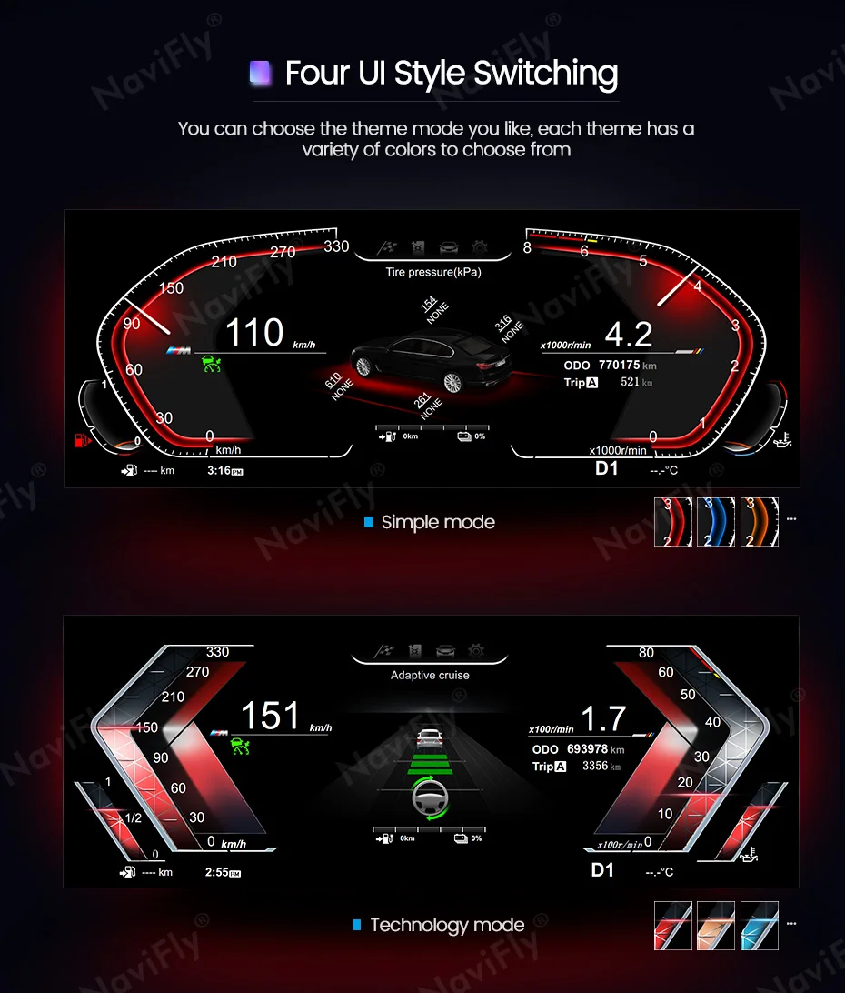 MEKEDE EU-Lagerbestand 11-Zoll-Linux-Auto-LCD-Armaturenbrett-Display für BMW 3er-Serie E90 E91 E92 E93 Digitales Kombiinstrument Cockpit – Detail 15