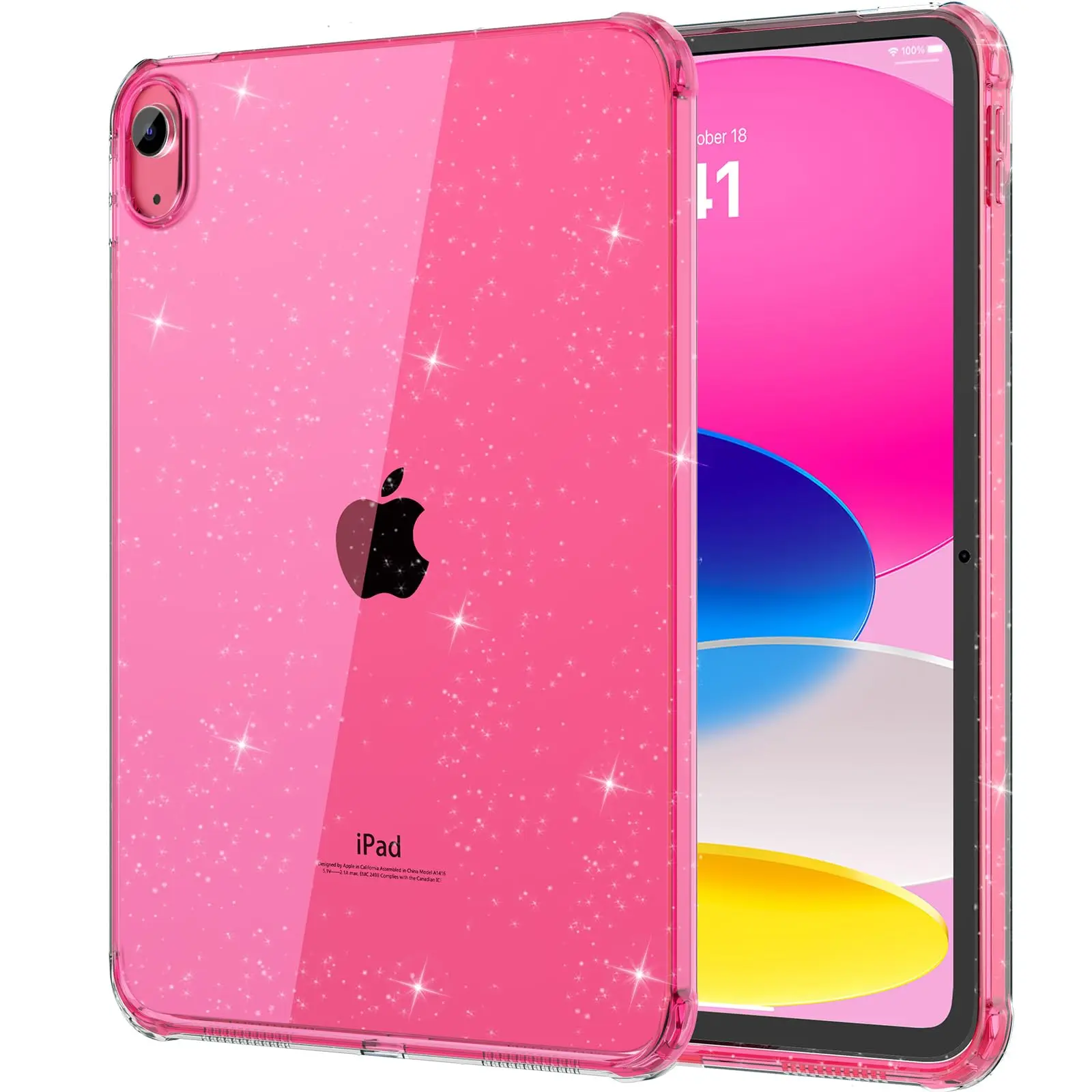 Shimmering Glitter Soft Silicone Airbag Case Shell