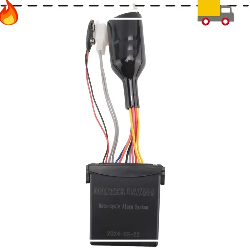 LCD Motorcycle Alarm Auto Lock/Unlock Security System Two Anti-Theft Alarms Keyless Engine Start, Without Monitor Easy Install