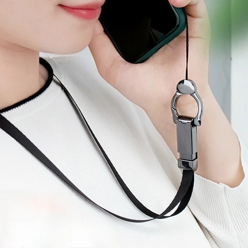 Universal Phone and Tablet Lanyard with Metal Ring Holder and Hooks