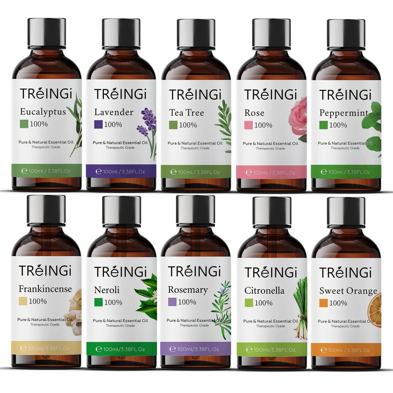 Pure Natural Therapeutic Grade Essential Oils Lavender Neroli ...